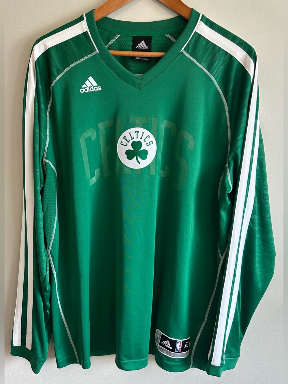 Adidas NBA Boston Celtics Pre Game Warm Up Shooting Jersey Mens XL 2012 EUC
